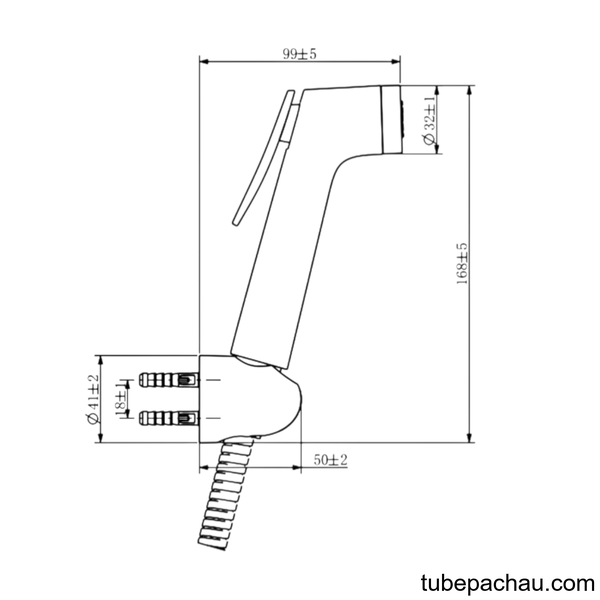 Vòi Xịt Vệ Sinh Airsense Hafele 485.95.039