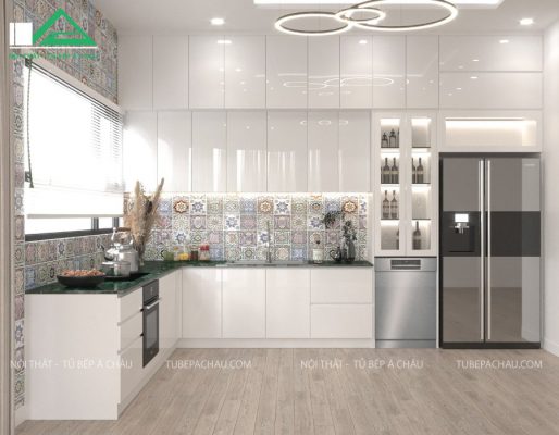Tủ bếp Acrylic nhà anh Linh - Đà Nẵng