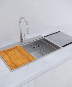 Chậu rửa bát Inox 1 hố Hafele WS R0 HS24-SSN1S-7650 SILVER 567.20.627